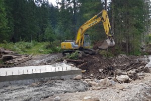 Oprava cesty a premostenia po povodni 2017 Repiská - Vyšné Šulkovo